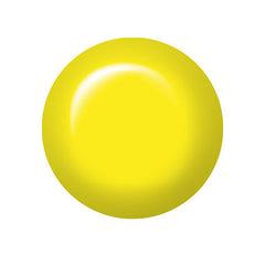 ibd Dip & Sculpt Powder Swatch - Solar Rays: Bright yellow nail color swatch with a high-gloss finish, representing ibd’s vivid dip powder shade.