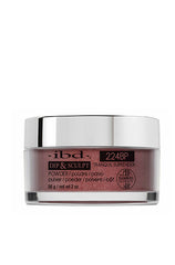 Front facing 2 ounce clear glass container of ibd Dip & Sculpt Tranquil Surrender printed with product details