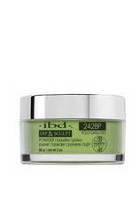 A clear 2 ounce container of ibd Dip & Sculpt Polo Can U Go covered with a silver cap