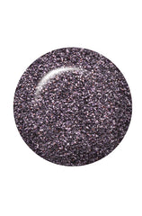 IBD Aphrodite Nail Polish Swatch, a deep charcoal color packed with fine glitter particles for a textured, glam effect.
