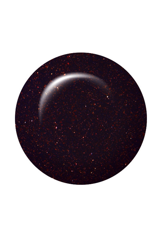 Dolomite black cherry glitter ibd nail polish swatch with sparkling red flecks for a dramatic effect.