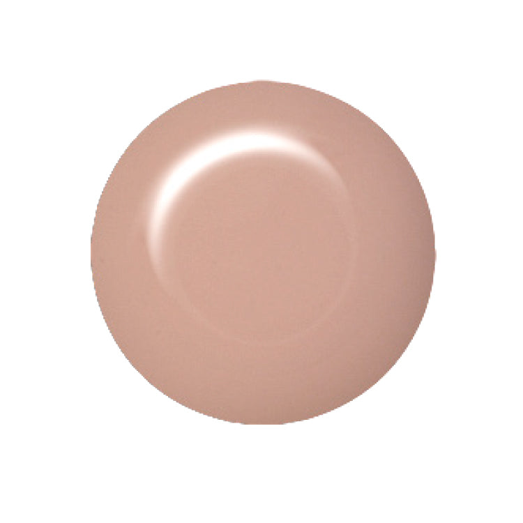 IBD Indie Oasis nail polish swatch in a creamy muted pink-beige tone with a glossy, smooth finish.