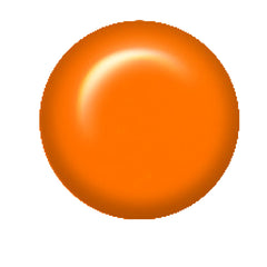 Swatch of IBD Brazen Beat, a vivid orange cream with a glossy finish and summer-ready intensity.