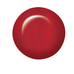 Swatch of IBD Enthralled, a rich crimson red with a soft shimmer and a slightly warm undertone.