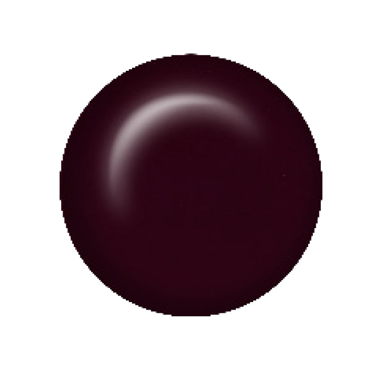 Swatch of IBD Catwalk Alley, a dramatic ultra-deep plum with full coverage and an edgy, sleek finish.