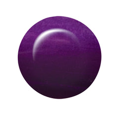 Swatch of IBD Con-fuchsion, a rich berry-purple with a silky sheen and bold elegance.
