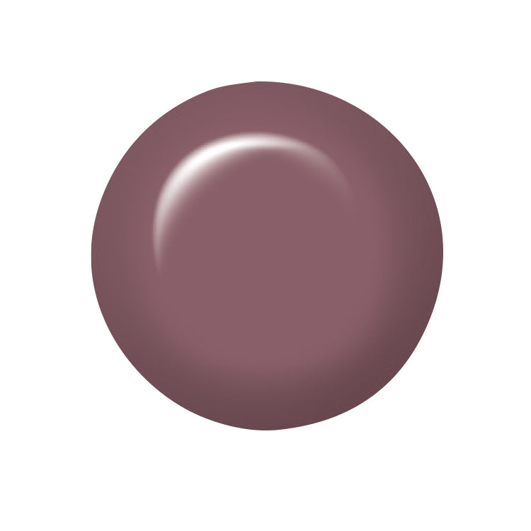 Swatch of IBD Smokey Plum, a smoky mauve crème that’s both chic and earthy—perfect for subtle statement looks.