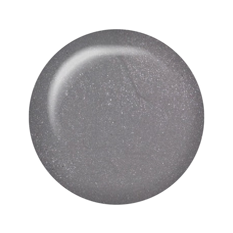 Swatch of IBD Head in the Clouds, a cloudy grey with a hint of pearly shimmer for a serene, wearable glow.
