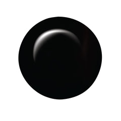 Swatch of IBD Black Lava, a true black crème that delivers maximum opacity and a high-gloss, inky effect.