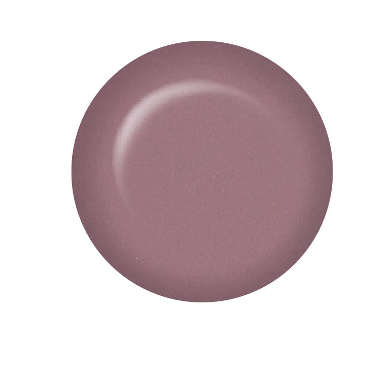 Smokey mauve circular color swatch showing ibd Just Gel Polish Nobody But You nail polish's color