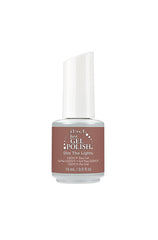 Front view on 0.5-ounce bottle of ibd Just Gel Polish in Dim the Light variant with two-tone color 
