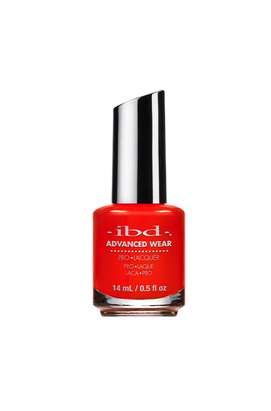 Front view of a 0.5 ounce glass bottle containing  ibd Advanced Wear Berlin & Out nail polish