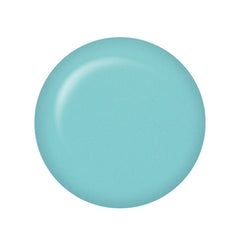 A  look on a button with shocking light aqua blue color isolated in white setting backdrop