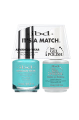 Frontage of ibd Advanced Wear Color  with Dublin or Nothing Just Gel Polish in 14 ml bottle with printed text