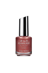 IBD Advanced Wear Lacquer in "Tranquil Surrender," a shimmering bronze nail polish with a metallic finish.