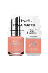 Frontage of ibd Advanced Wear Color with Sundance Just Gel Polish in 14 ml bottle with printed text