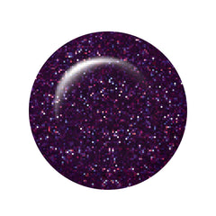 Deep Purple Glitter color swatch in a button shape isolated in white backdrop