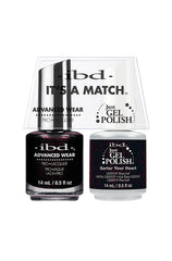 0.5-ounce bottle of  ibd Advanced Wear Color  with Just Gel Polish in Garter your Heart variant in a combo pack