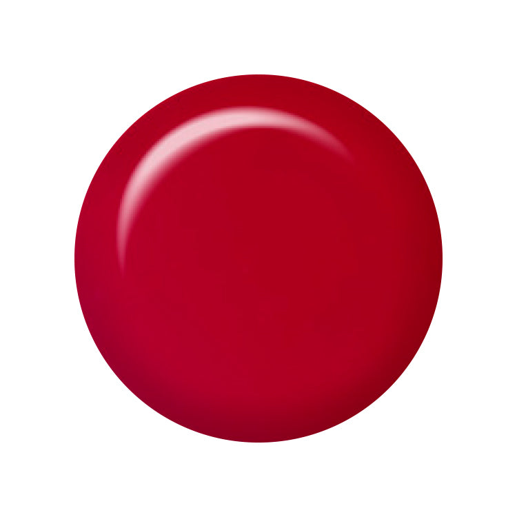 IBD Mu-cha-cha-cha Nail Polish Swatch, a bold red shade with a vibrant, glossy finish.
