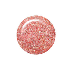 IBD Just Gel Polish Anything Glows swatch with dazzling coral and pink glitter for statement-making nails.
