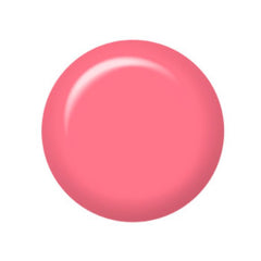 IBD Just Gel Polish Swatch in Lush Blush, a rich warm pink swatch that offers a lively blush tone with full gel coverage.