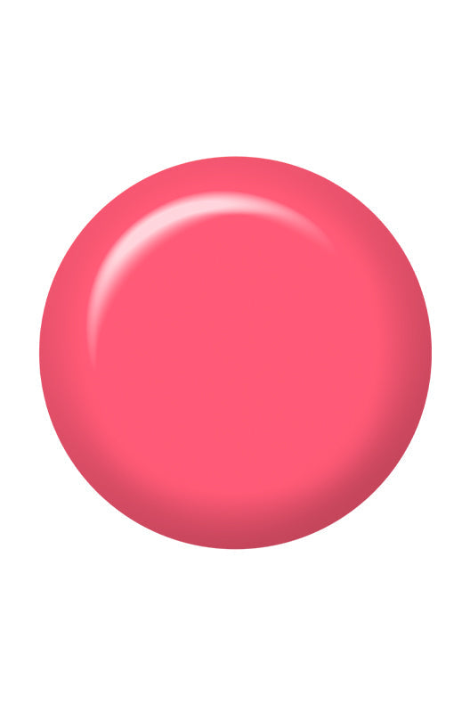 Round color patch previewing ibd Advanced Wear Lush Blush nail polish's soft rose creme' hue