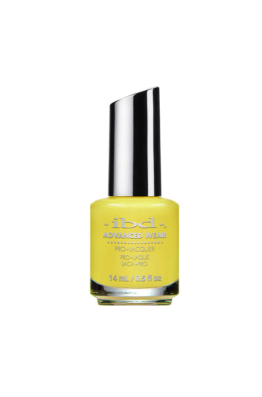 Front view of a 0.5 ounce glass bottle of ibd Advanced Wear Safari Not Safari nail polish 