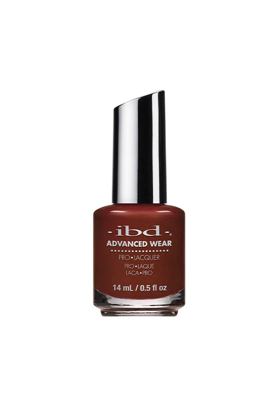 Front view of ibd Advanced Wear On My Tanzania nail polish 0.5 ounce glass bottle printed with product name & details