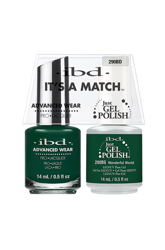 Frontage of  ibd Advanced Wear Color with Just Gel Polish Wanderful World packed in one with printed product detail