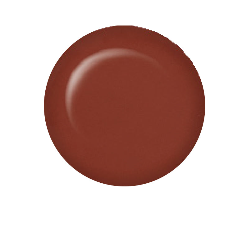 Orange brown colored circle as sample color swatch of ibd nail gel