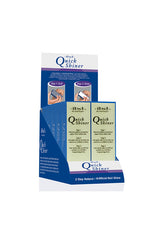 12 boxes of ibd Quick Shiner Block arranged in a cardboard display case