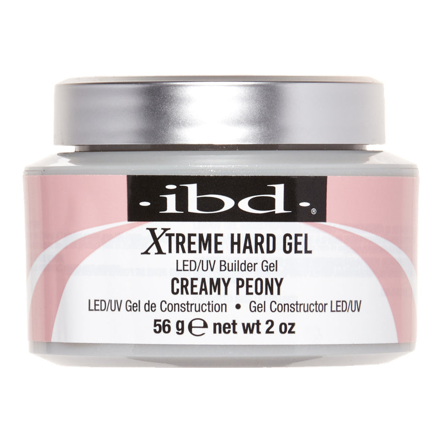 Front of container of Xtreme Hard Gel Creamy Peony