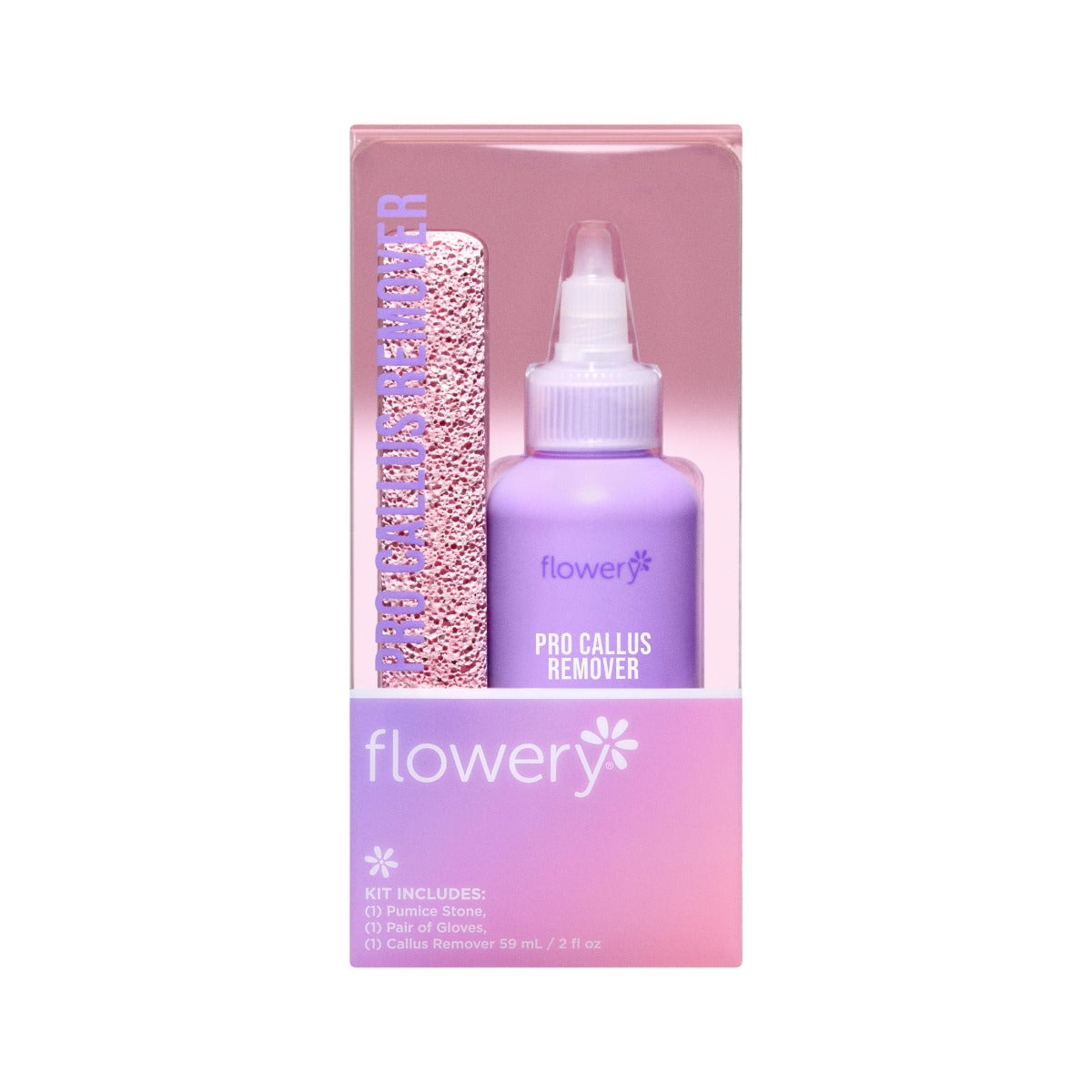 Front view of Pro Callus Remover Kit in Box Packaging 
