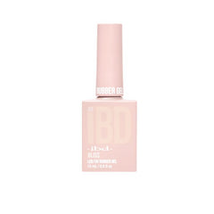IBD Bliss Rubber Gel bottle in muted rosy mauve, a balanced shade for chic, everyday wear.