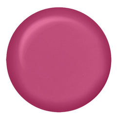 Swatch of IBD Rubber Gel Love Affair, a rich rosy pink with creamy texture and vibrant gel finish.