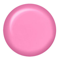 Swatch of IBD Rubber Gel Primrose, a gentle baby pink shade with a smooth, high-gloss gel finish.