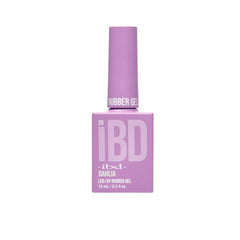 IBD Rubber Gel in Dahlia, a soft lavender gel shade ideal for floral-inspired nail looks.