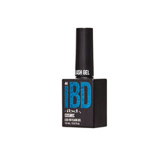 ibd Flash Gel Cosmic angled bottle image, deep space blue flash glitter gel in 15mL bottle.