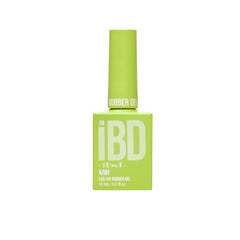 IBD Kiwi Rubber Gel in a bright citrus green bottle, perfect for playful, zesty nail designs.